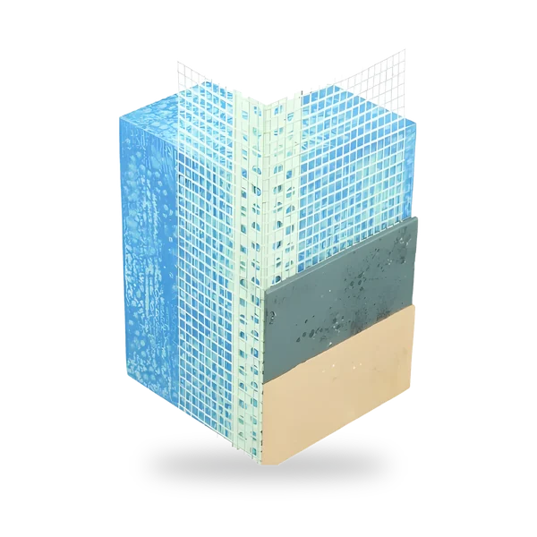 Baguette d’angle PVC entoilée